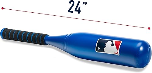 Miniatura 30 de Franklin Sports MLB - Bate de béisbol de plástico para niños, bate de patio trasero con barril grande para niños pequeños, bate de plástico grueso