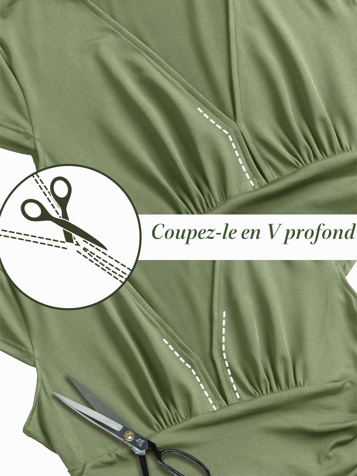 Robe Longue Femme Ete Robe de Plage Manches Courtes Robe D'été Casual col en V Taille Haute Robe Cocktail Demoiselle d'honneur Mariage Fête Aniversaire