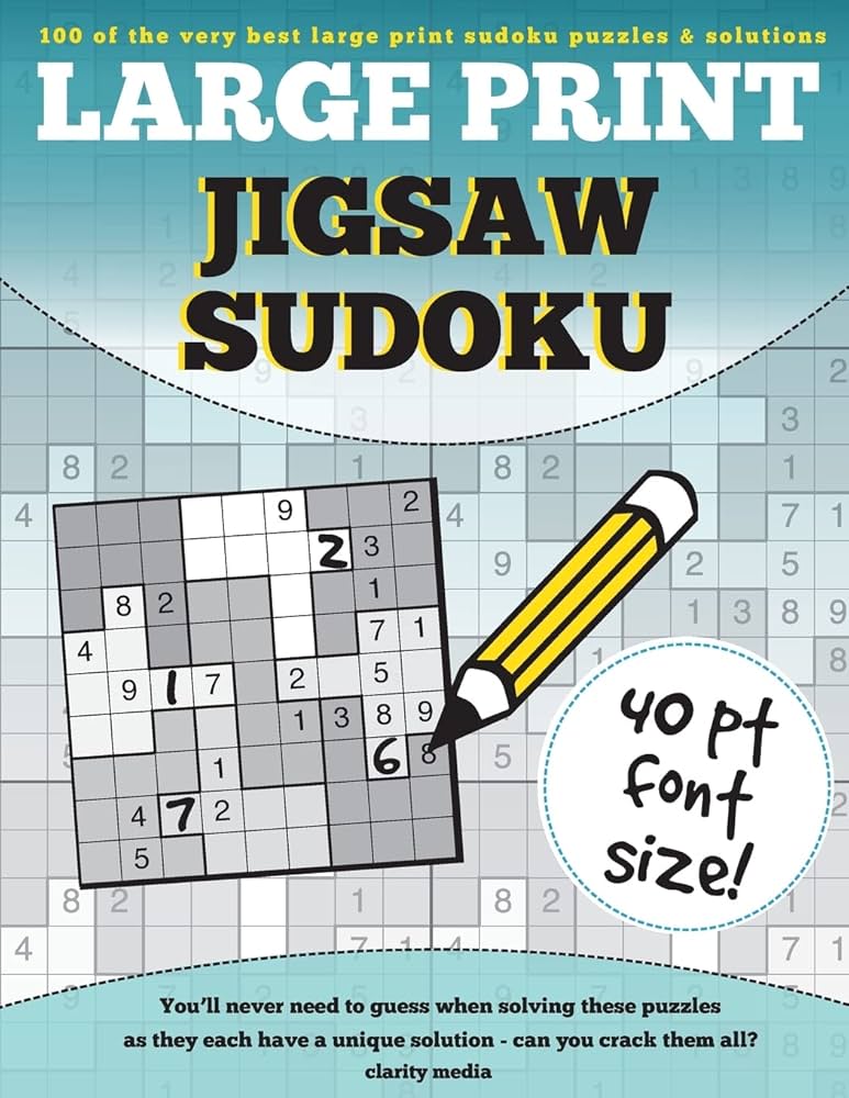 large-print-jigsaw-sudoku-100-large-print-jigsaw-sudoku-puzzles-media-clarity-9781537388502-amazon-com-books