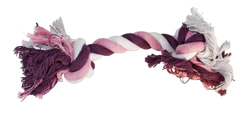 Croci C6098301 Juego para Perros Cotonosso 2 Nodi, Rosa y Viola, 30 cm
