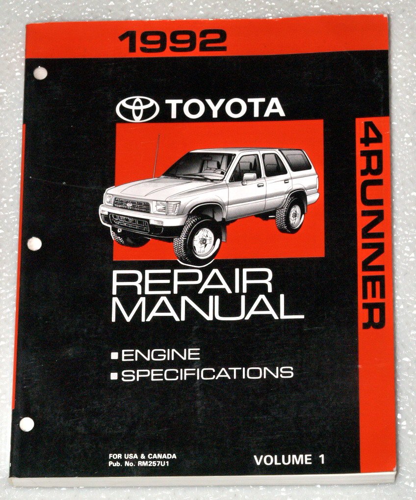 1997 TOYOTA 4RUNNER FACTORY SERVICE MANUAL visual data 5