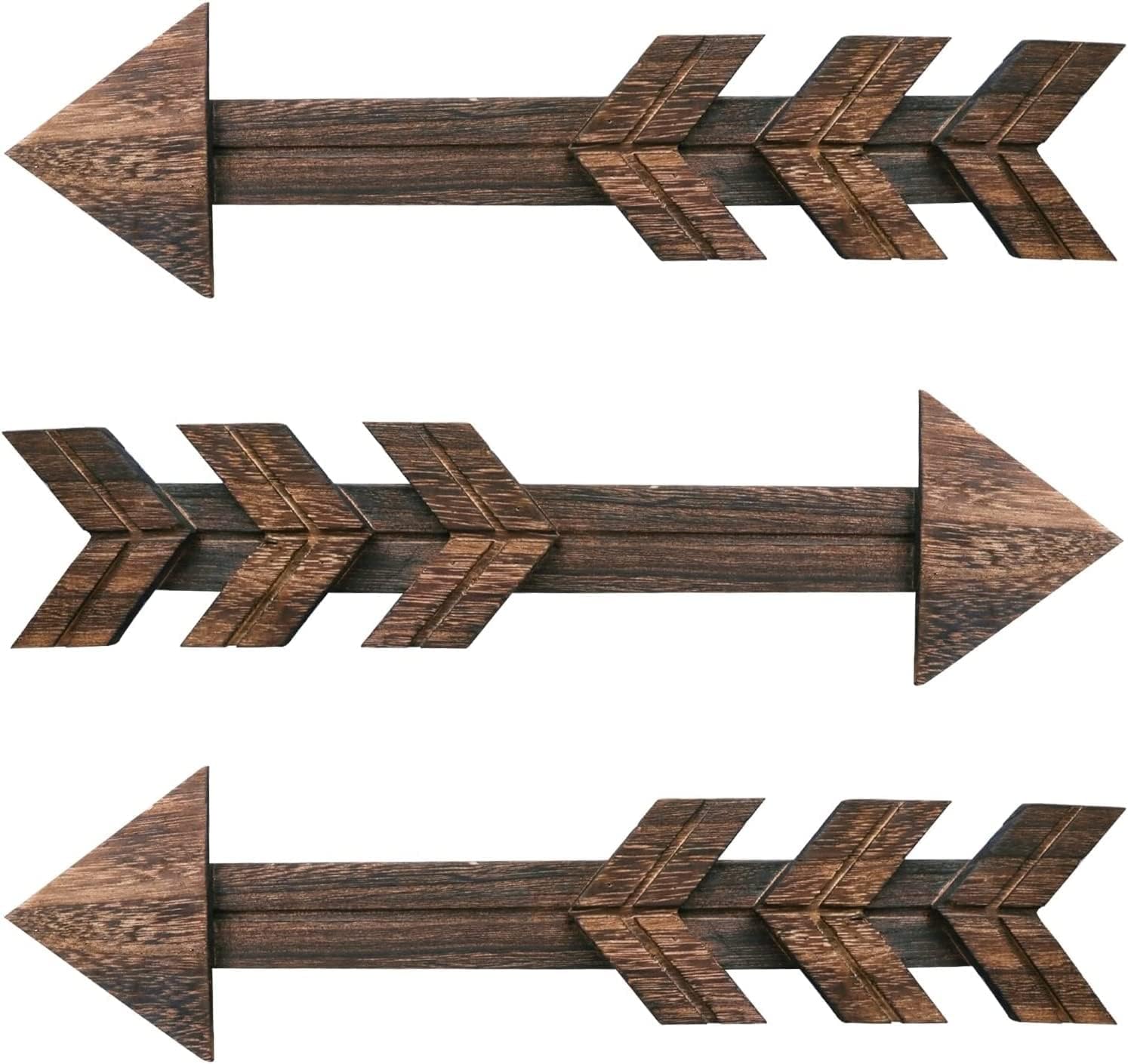 Insight Arts 3 Pieces of Wooden Wall Decor Featuring an Arrow Sign for a Farmhouse Wedding Party are Perfect for Hanging on Walls (B0CPVJPYTN) Amazon Price History, Amazon Price Tracker