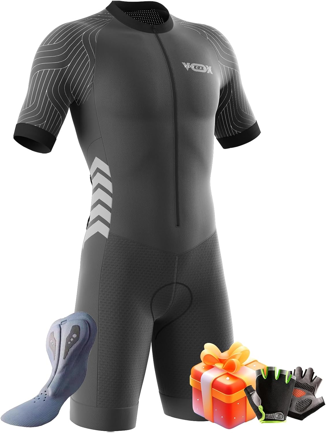 Men's Triathlon Tri Suit Suit Quick-Drying Cycling Skinsuit,for Cycling Training Road Bike Top