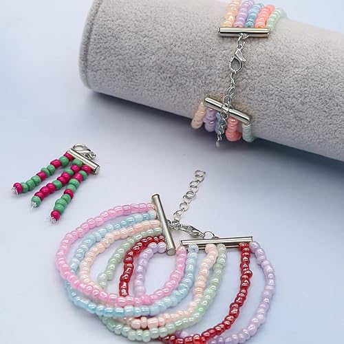 Miniatura 4 de EuTengHao Cierre deslizante de todos los tamaños para cuentas con extremos de tubo deslizante con anillo de salto abierto, cierre de langosta,