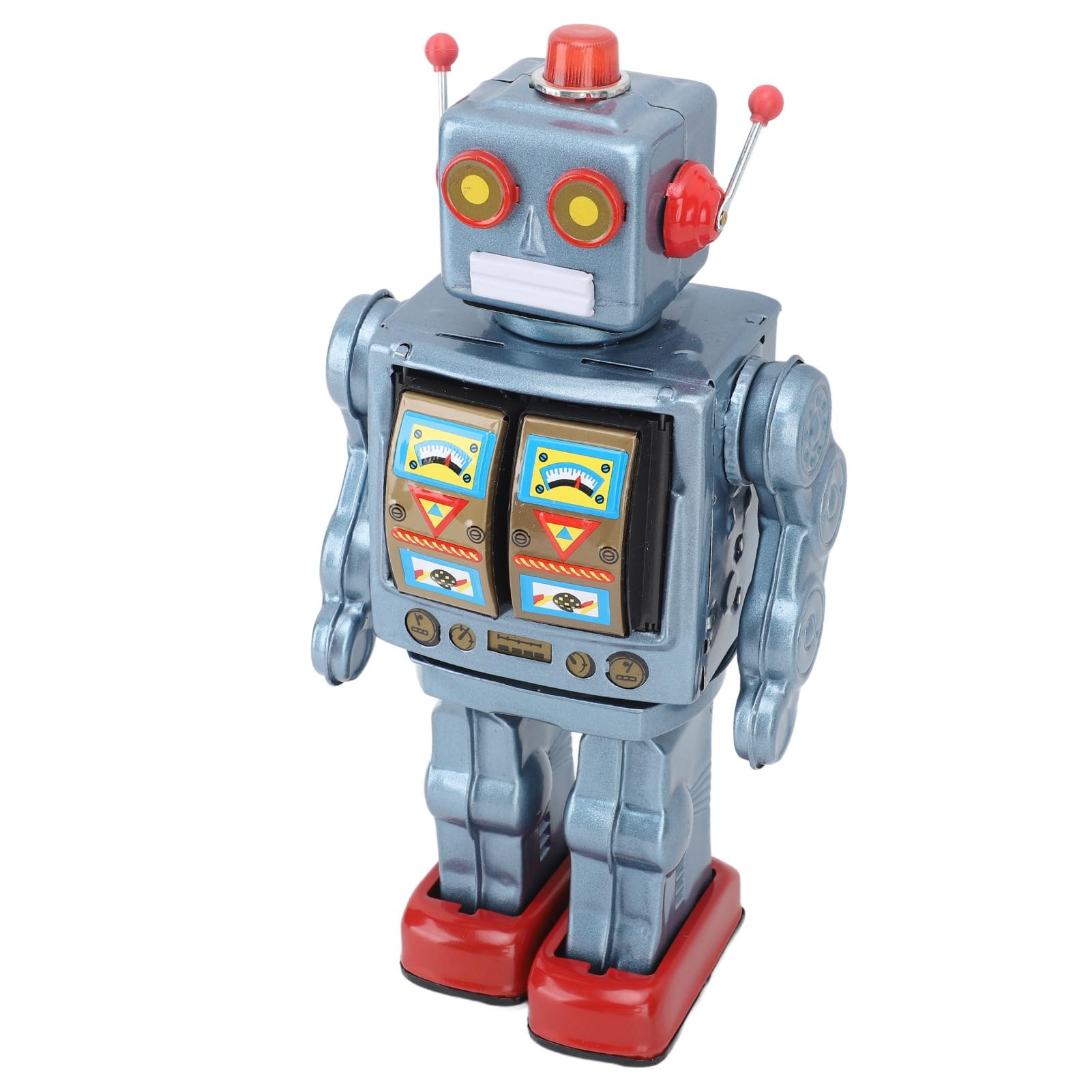 Amazon | 金属製ブリキロボットおもちゃ 電動回転フィギュアモデル