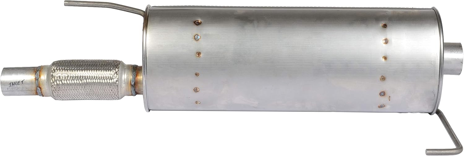 Walker Quiet-Flow SS 21144 Direct Fit Exhaust Muffler 2.5" Inlet (OD) 2.75" Outlet (ID) for Ford F-150