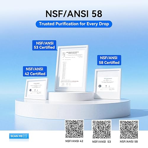 Miniatura 5 de WINGSOL - Filtro de agua de ósmosis inversa de doble salida, sistema de ósmosis inversa mineral alcalino UV 0 TDS sin tanque, remineraliza pH+