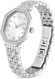 Swarovski Dextera Octagon Watch, Swiss-Made & Water-Resistant Stainless Steel Wristwatch, Rose Gold-Tone Finish with Clear Crystals & Metal Bracelet Strap, Part of The Dextera Collection - 2