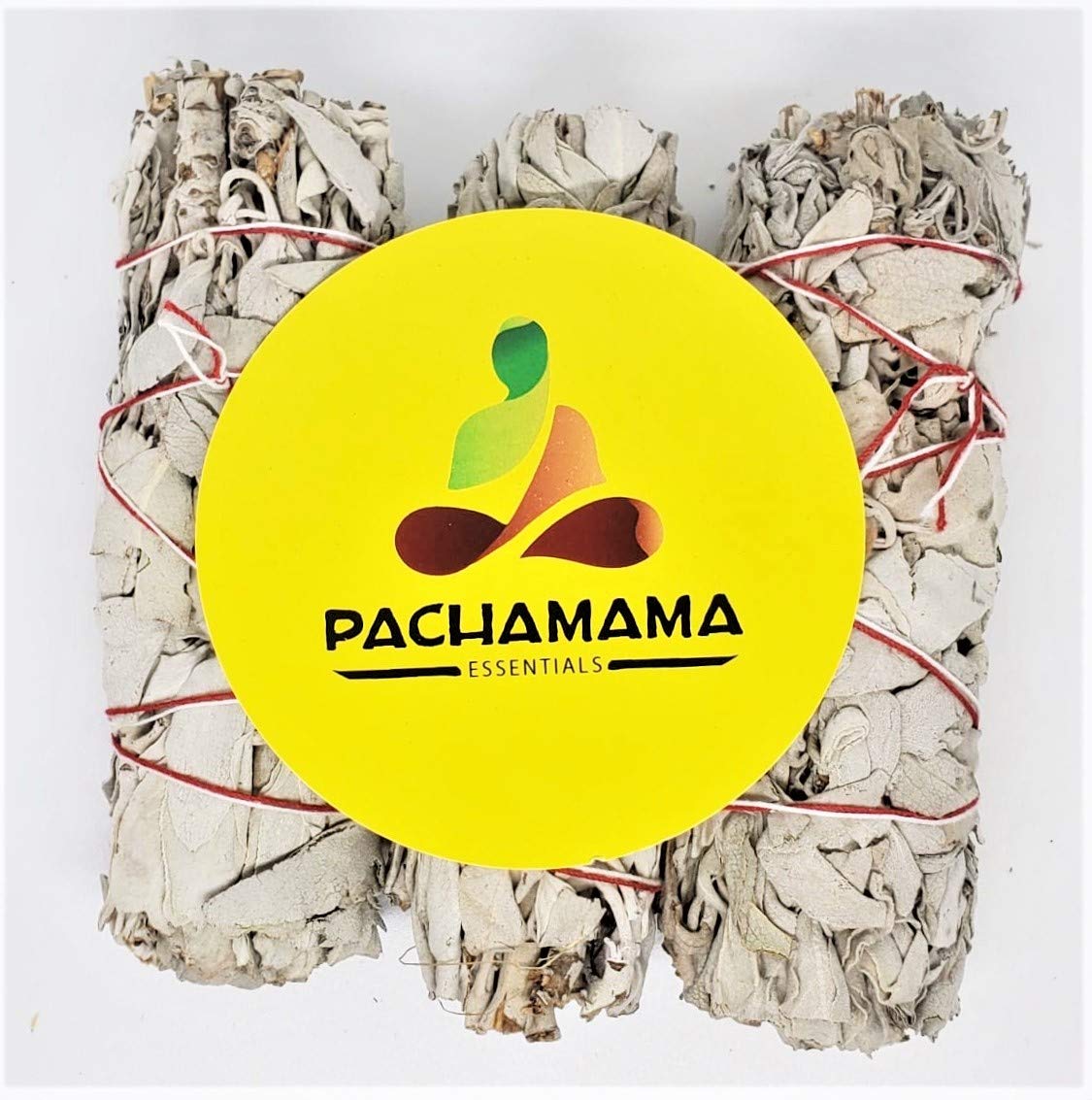 Pachamama Essentials Organic California White Sage Smudge Bundles Sticks 4"-5" (12) Premium