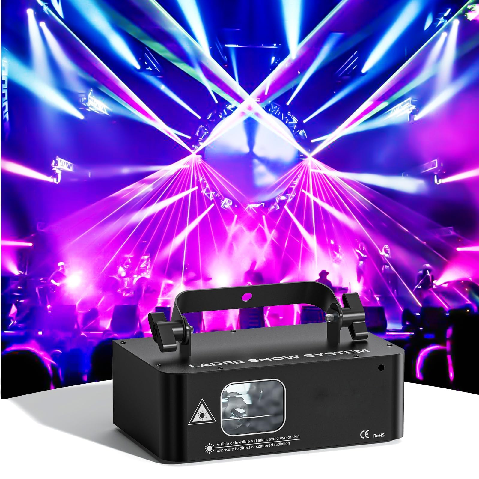 PAR LED 9X12W 45&deg; LED MATRIX STROBO LUMINOSI FASCIO DI LUCE LARGO RGBW 4IN1 FULL - #5258050 - Su