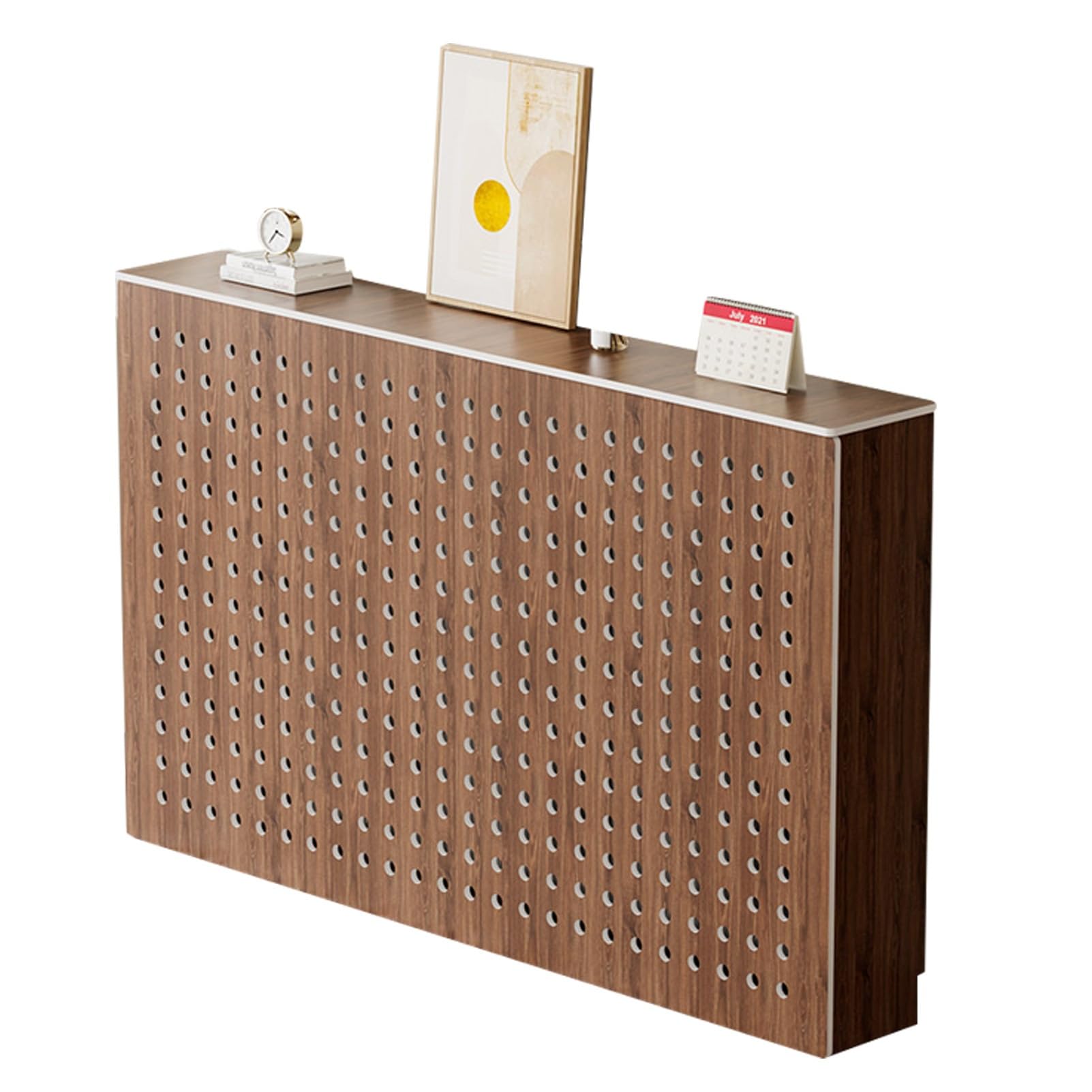 Mueble cubreradiador de 70x70x25cm con estante para cocina y salon