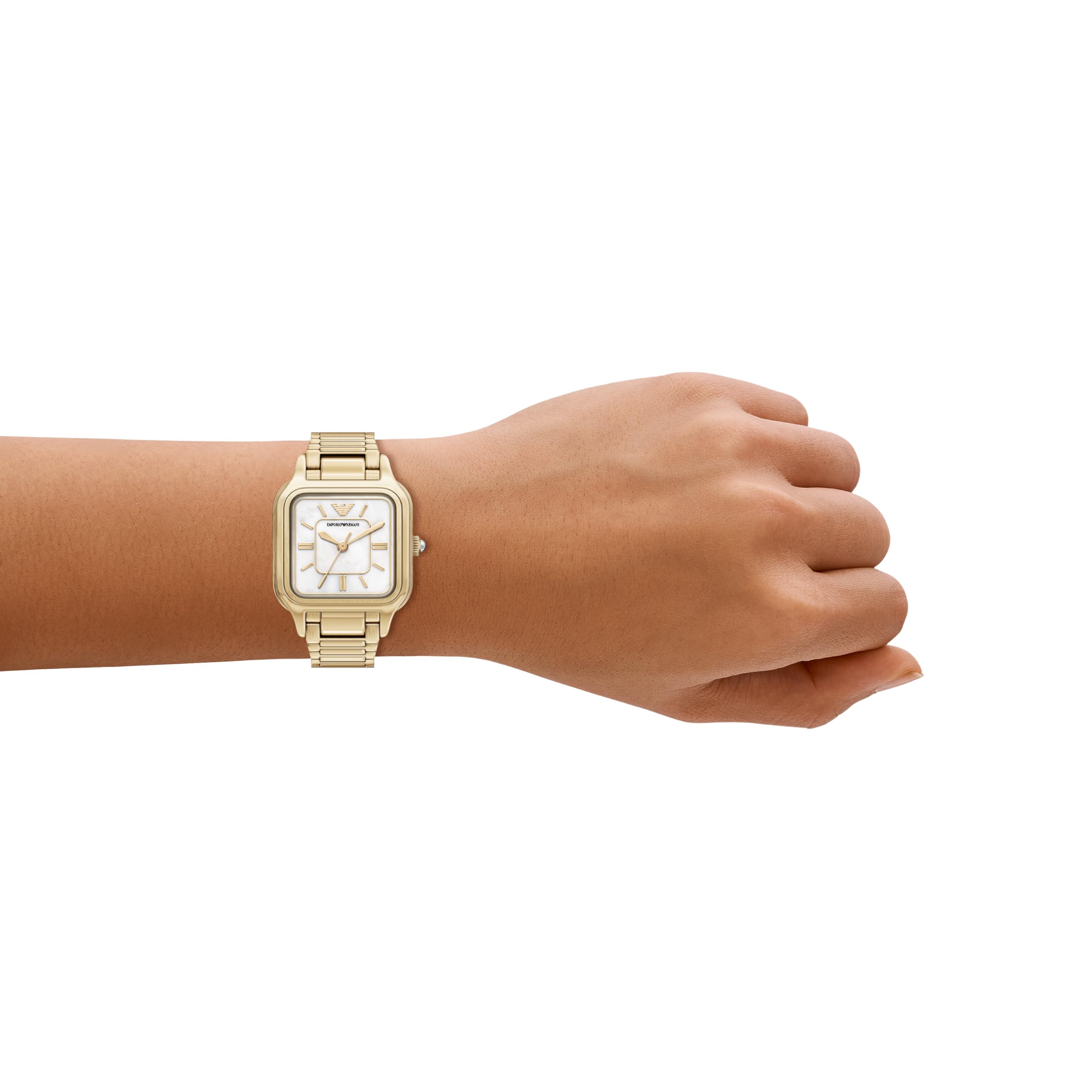 Emporio Armani Damen 35MM Goldfarbene Edelstahl Uhr, AR11744