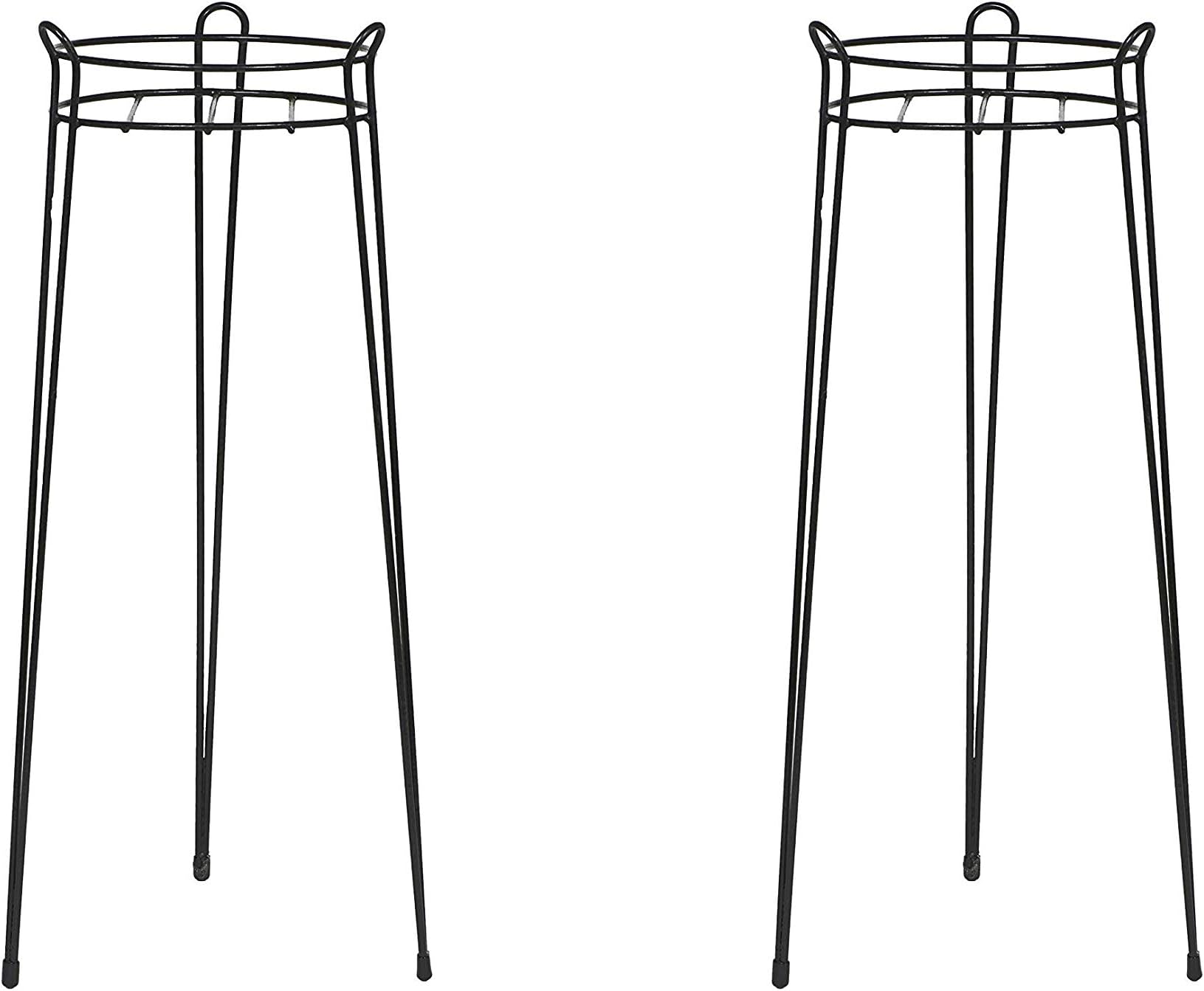 CobraCo 30-Inch Black Basic Plant Stand S1030-B (Pack of 2)