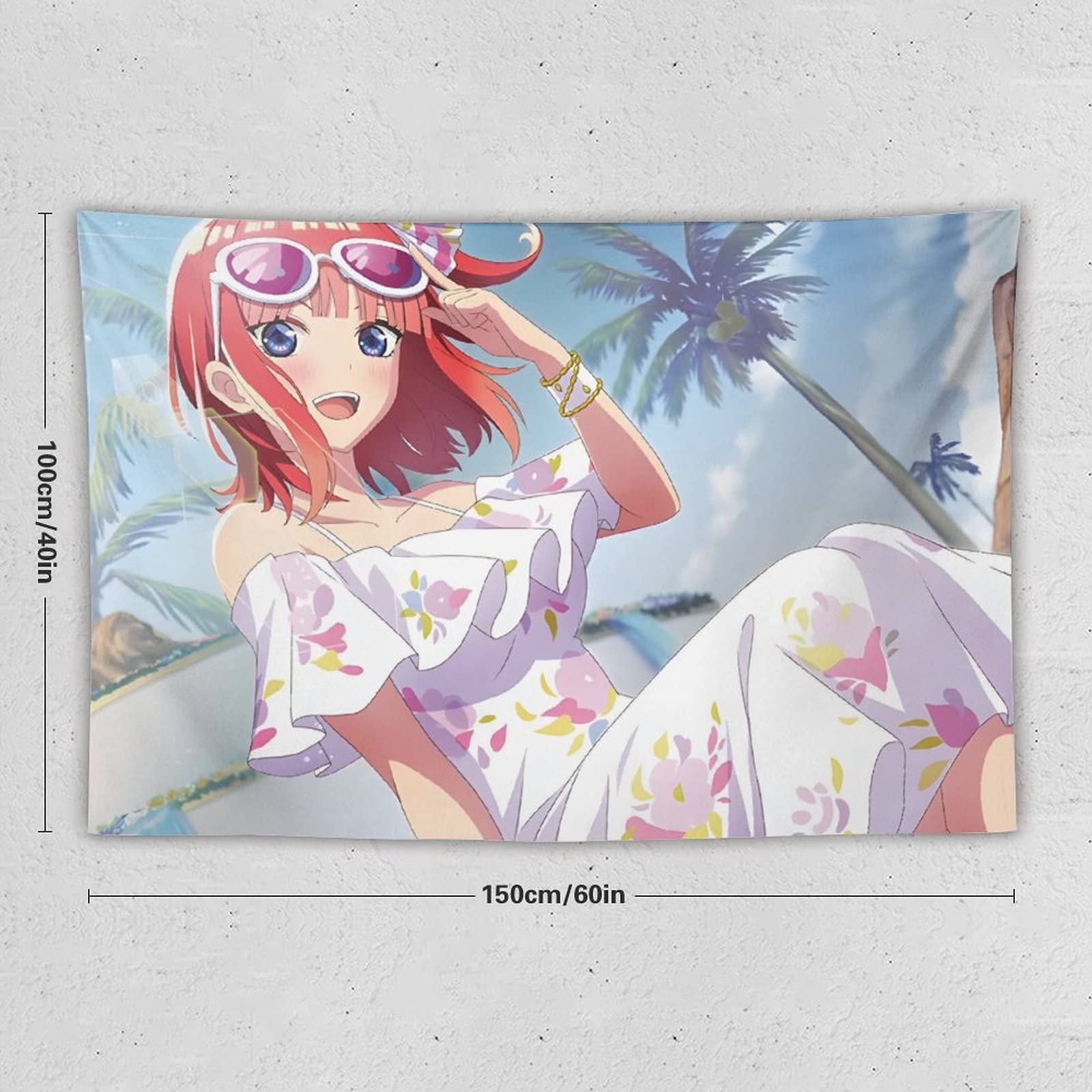 Amazon.co.jp: 五等分の花嫁 中野二乃 タペストリー 写真の背景ライブ