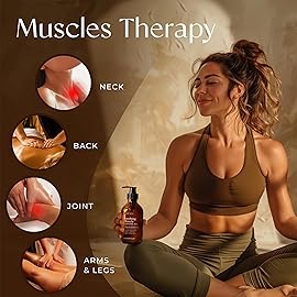 Gya Labs Soothing Massage Oil - 6.76 Fl Oz - Non-Greasy Formula for Sore Muscles, Deep Relaxation & All Skin Types - Suitable for Men & Women