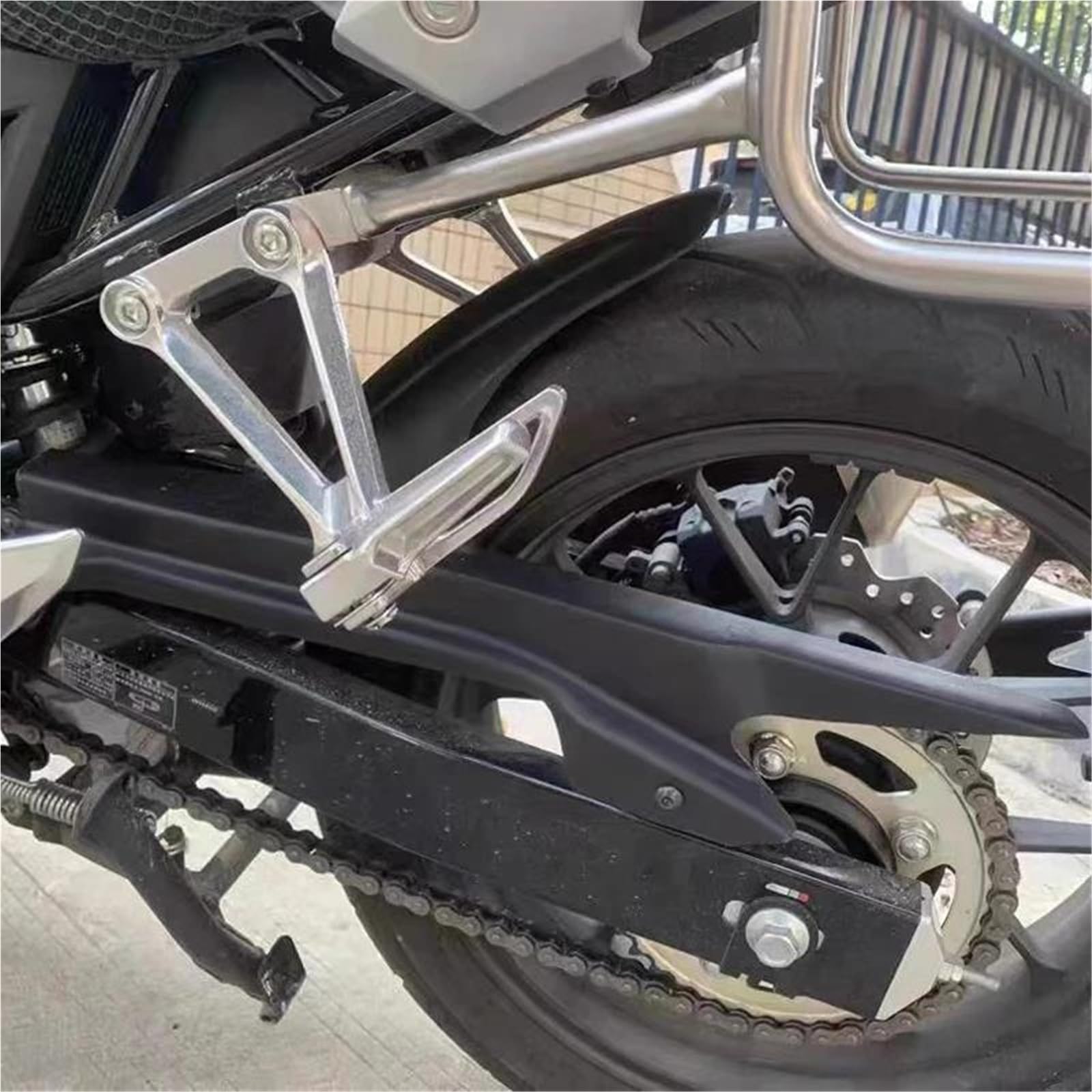Kit Di Copertura Per Parafango Posteriore Per Moto H&onda NX400 NX500 2024 2025+ Paraspruzzi per moto(Black)