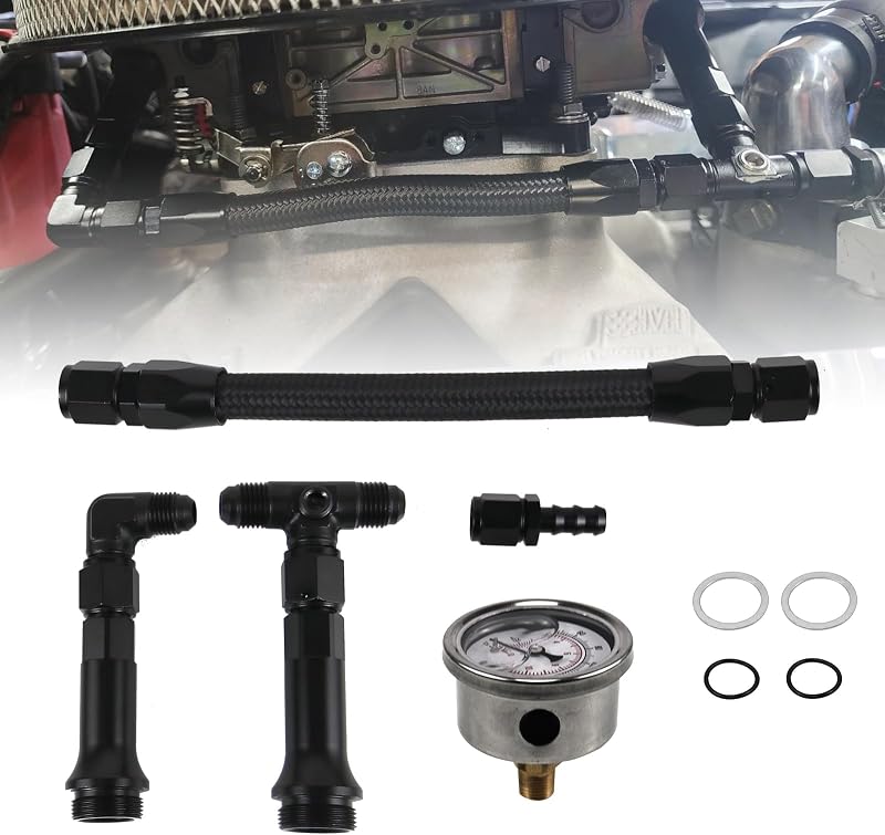 Kit de Linha de Combustível AN6 com Alimentação Dupla Frtcaty para Holley 4150 – 1 unidade