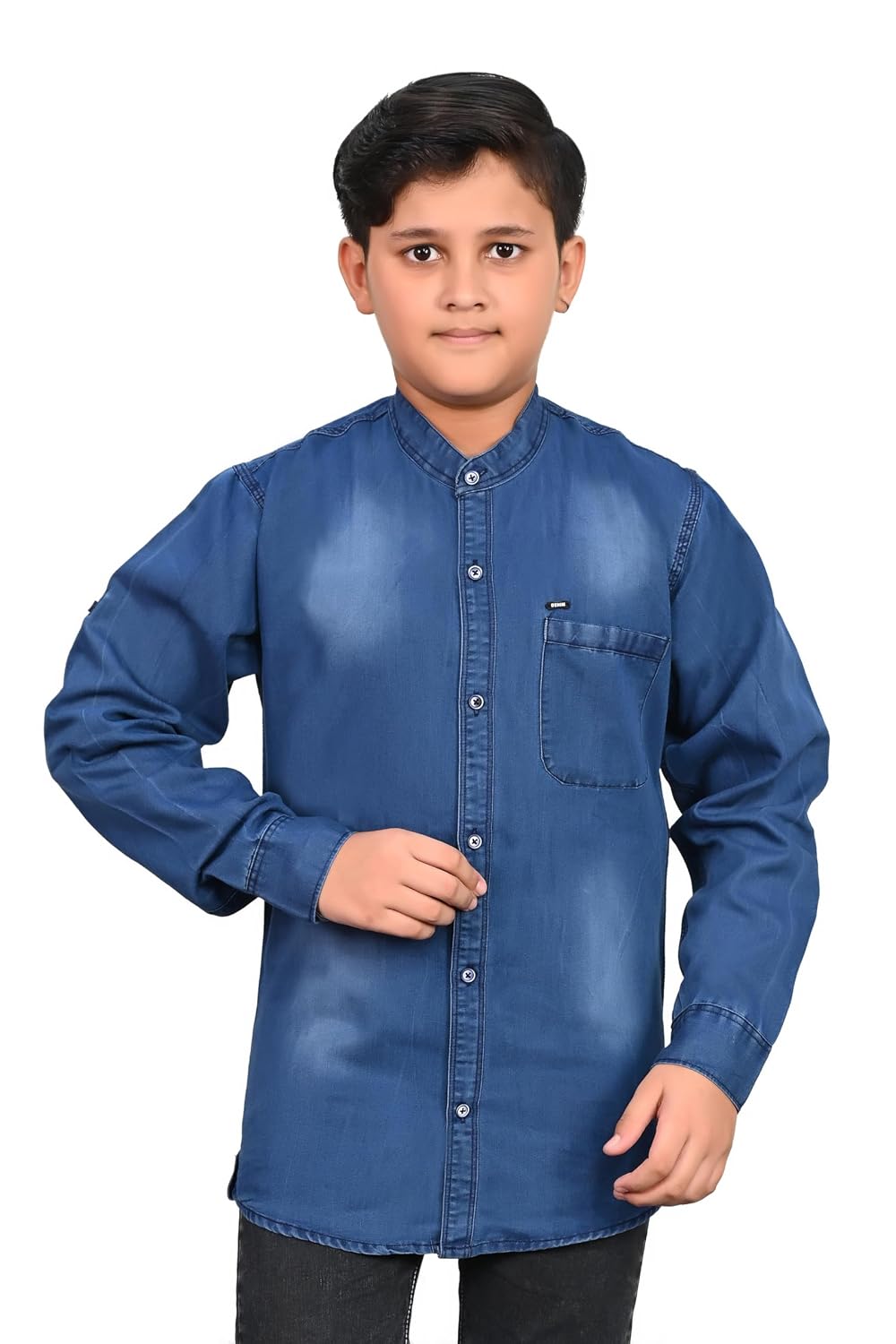 Qtsy Kids Blue Denim Shirt for Boys – Classic and Versatile Button-Up Shirt for Casual Outings - Review, Price and Buying Guide
