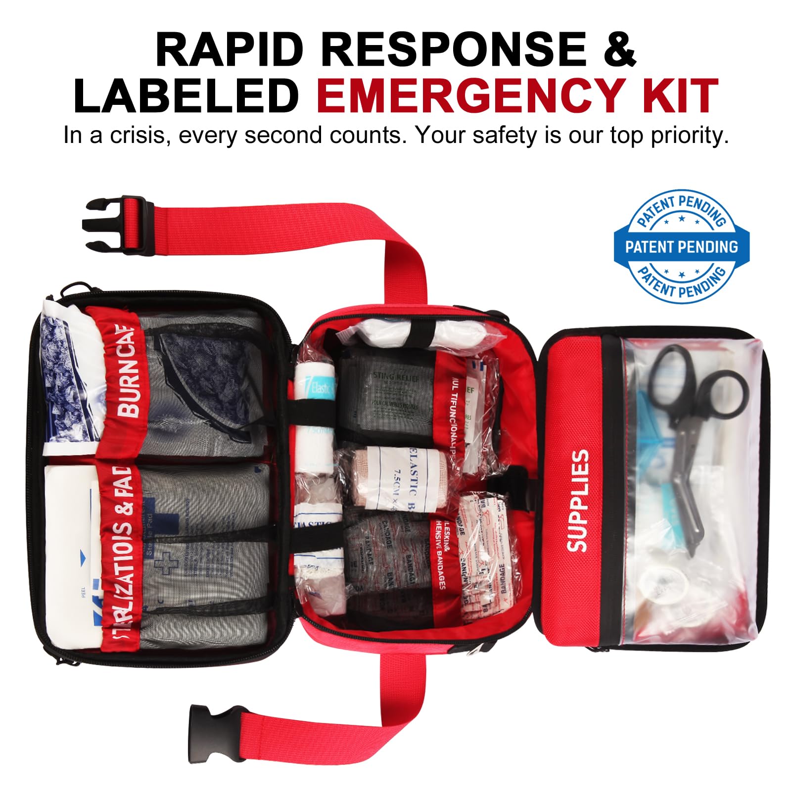 Premium 516 Piece First Aid Kit for Car, Home, Travel — Amazon image 2