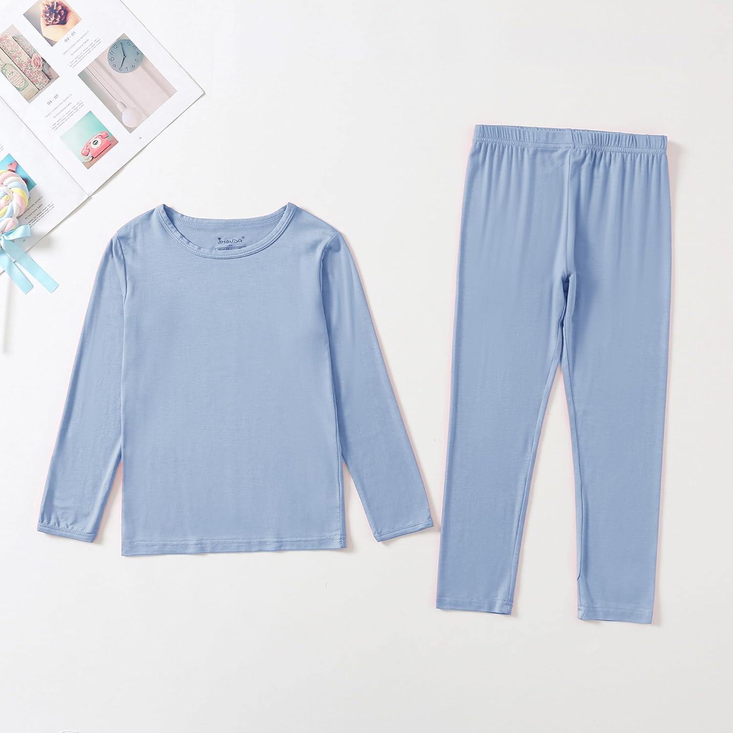 Jimonda Baby Boys Girls Pajama Sets Toddler Long Sleepwear Soft Comfy Jammies 2pcs Viscose PJs 18M-8Y - Image 6