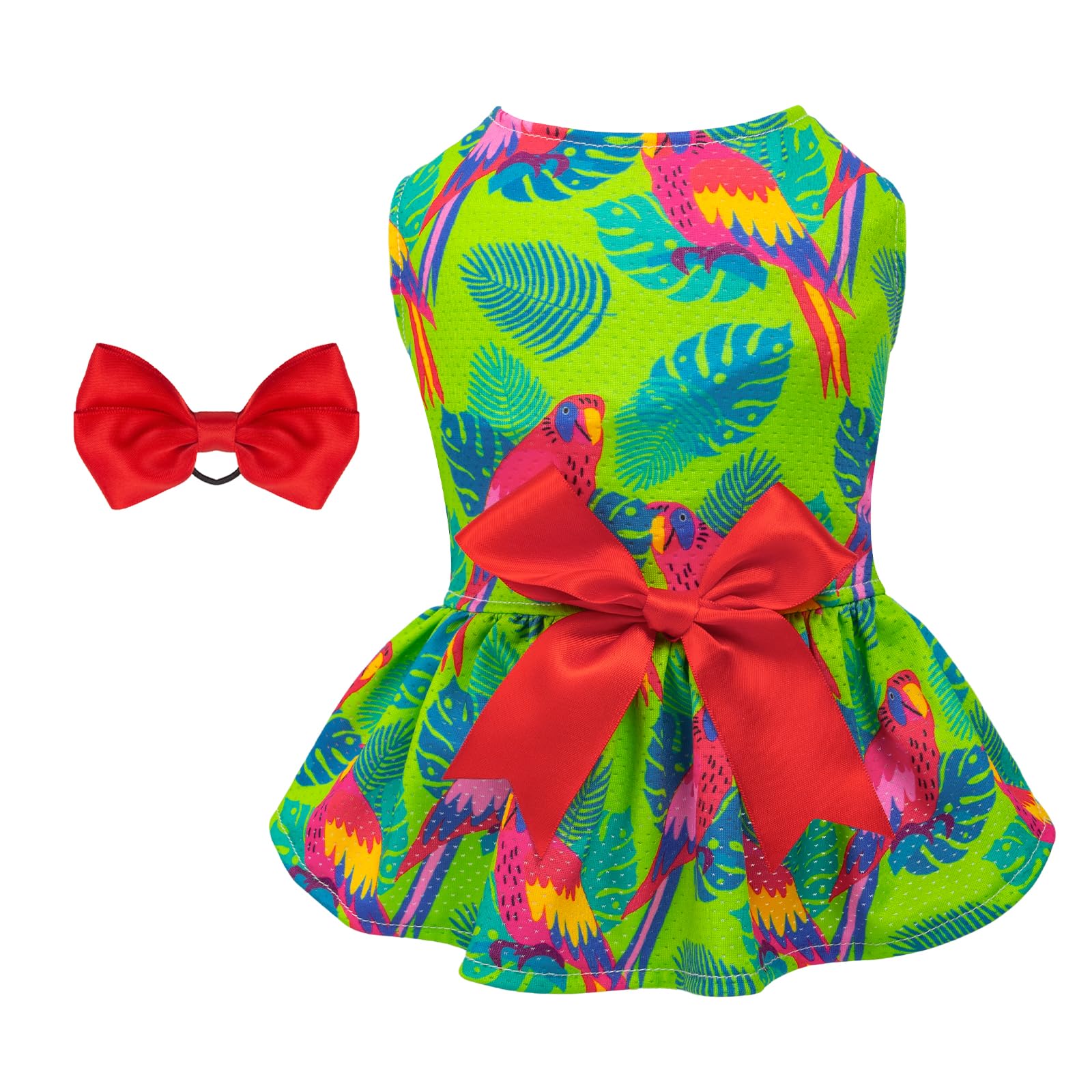 CuteBone Dog Mesh Dress Puppy Sundress Pet Outfit Summer Fashion for Small Dogs Girl Cat Clothes BF24XS