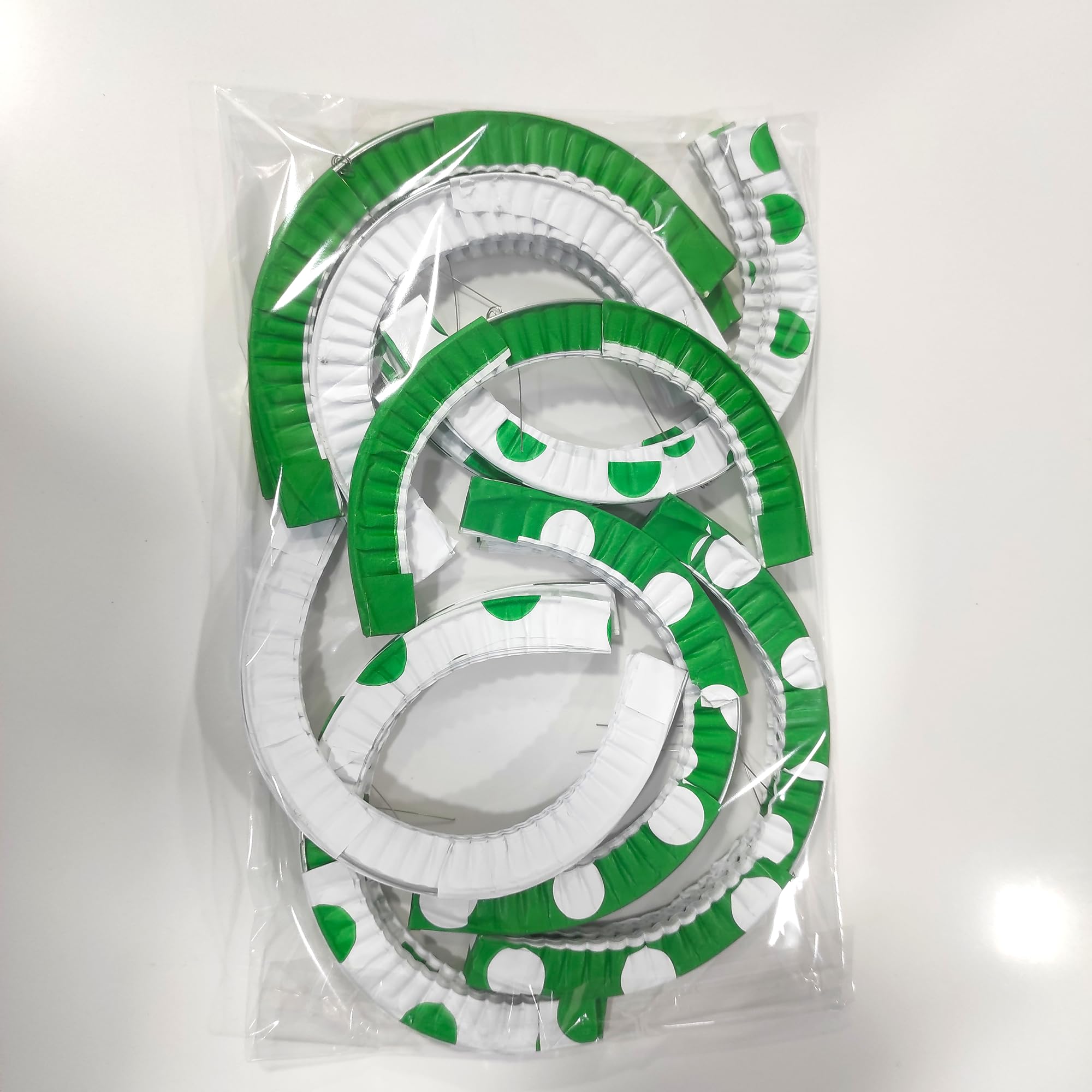 14 unidades farolillos de papel | Farolillos feria | Accesorios de decoracion feria de abril | Farolillos rojos | Farolillos verdes | Farolillos blancos | Farolillos lunares (Paquete Verde) — view 3