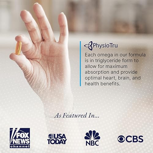 Miniatura 5 de Physio Omega - Suplemento Omega 3 - De origen sostenible - con DPA, EPA y DHA - Aceite de pescado sin eructos - Paquete de 4