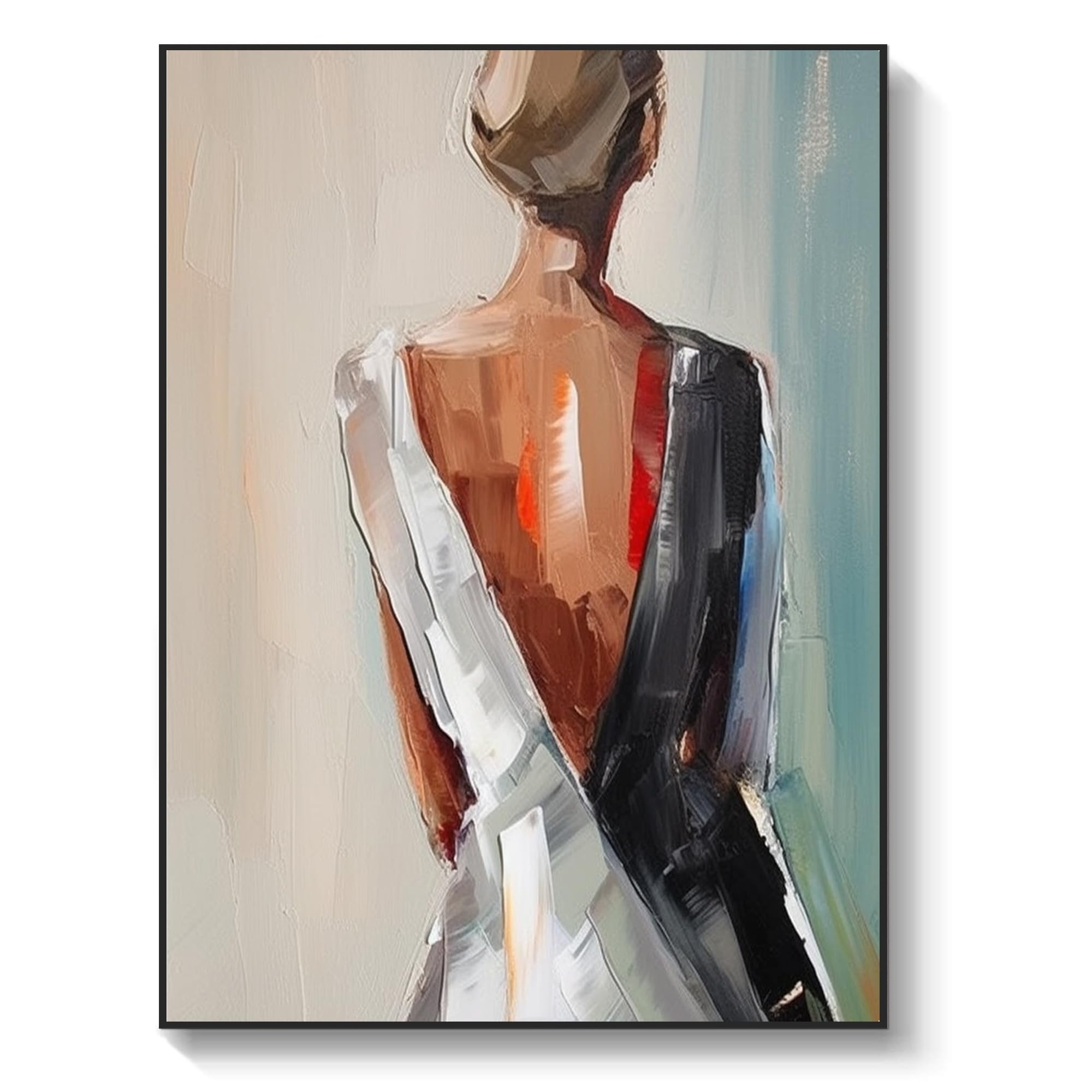 愛の部屋 F15 油彩画 人物画 oil painting art Amazon.com: Yahedoba Abstract sexy back abstract female oil