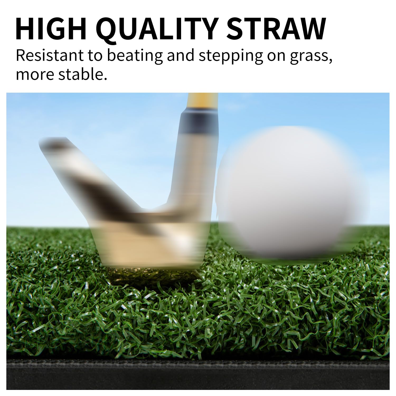 LaiEr Golf-Trainingsmatte,Schlagmatte mit 150x150 cm Größe und Dicke, geeignet für Indoor- und Outdoor-Übungen auf Familien-Golfplätzen,unterstützt das Training von Kurzschnellen