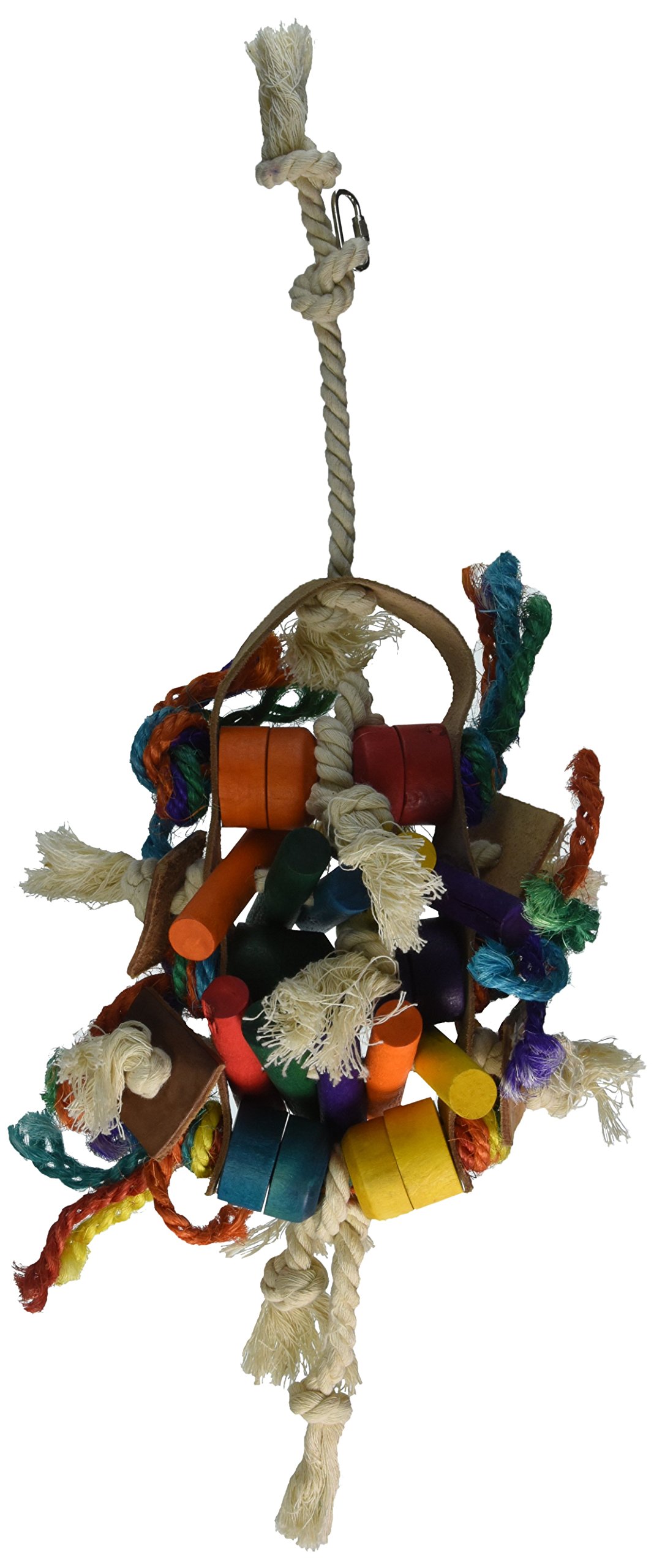 Penn-Plax Penn Plax Leather Kabob Bird Toys, 10 by 16.5-Inch