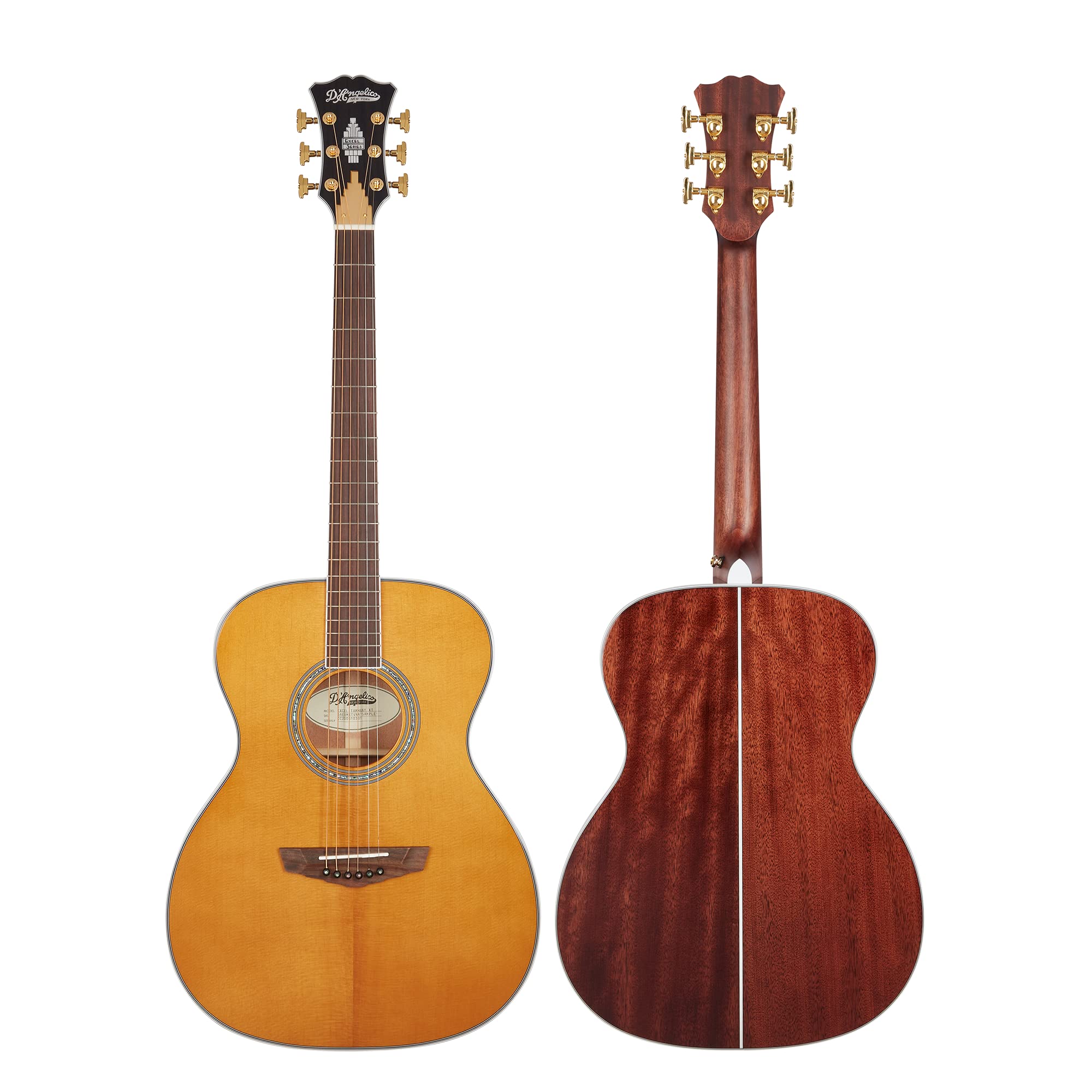 Amazon | D'Angelico Excel Tammany XT, Vintage Natural | エレアコ