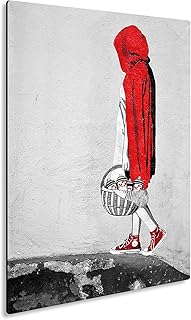 Giallobus - Giallopanel Art Board - Banksy - Cappuccetto Rosso - Legno MDF - 21x29,7
