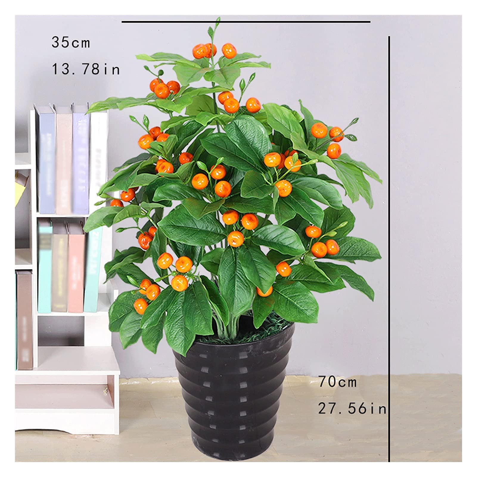 Amazon｜シミュレーションツリー人工キンカン/椿植物27インチの偽の