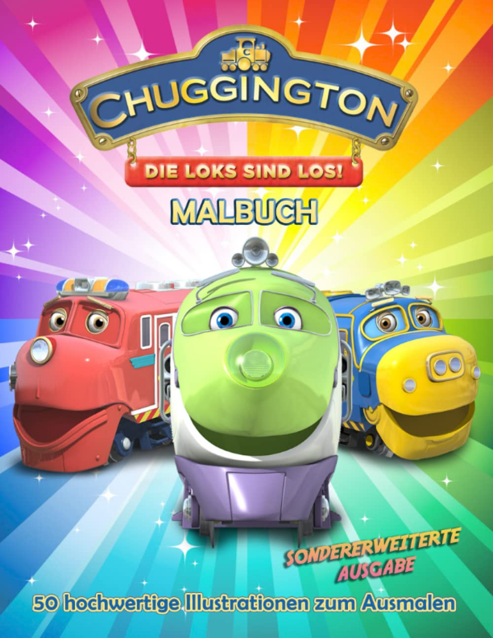 Chυggiոgton - Die Loks sind los! Malbuch - 50 hochwertige Illustrationen zum Ausmalen