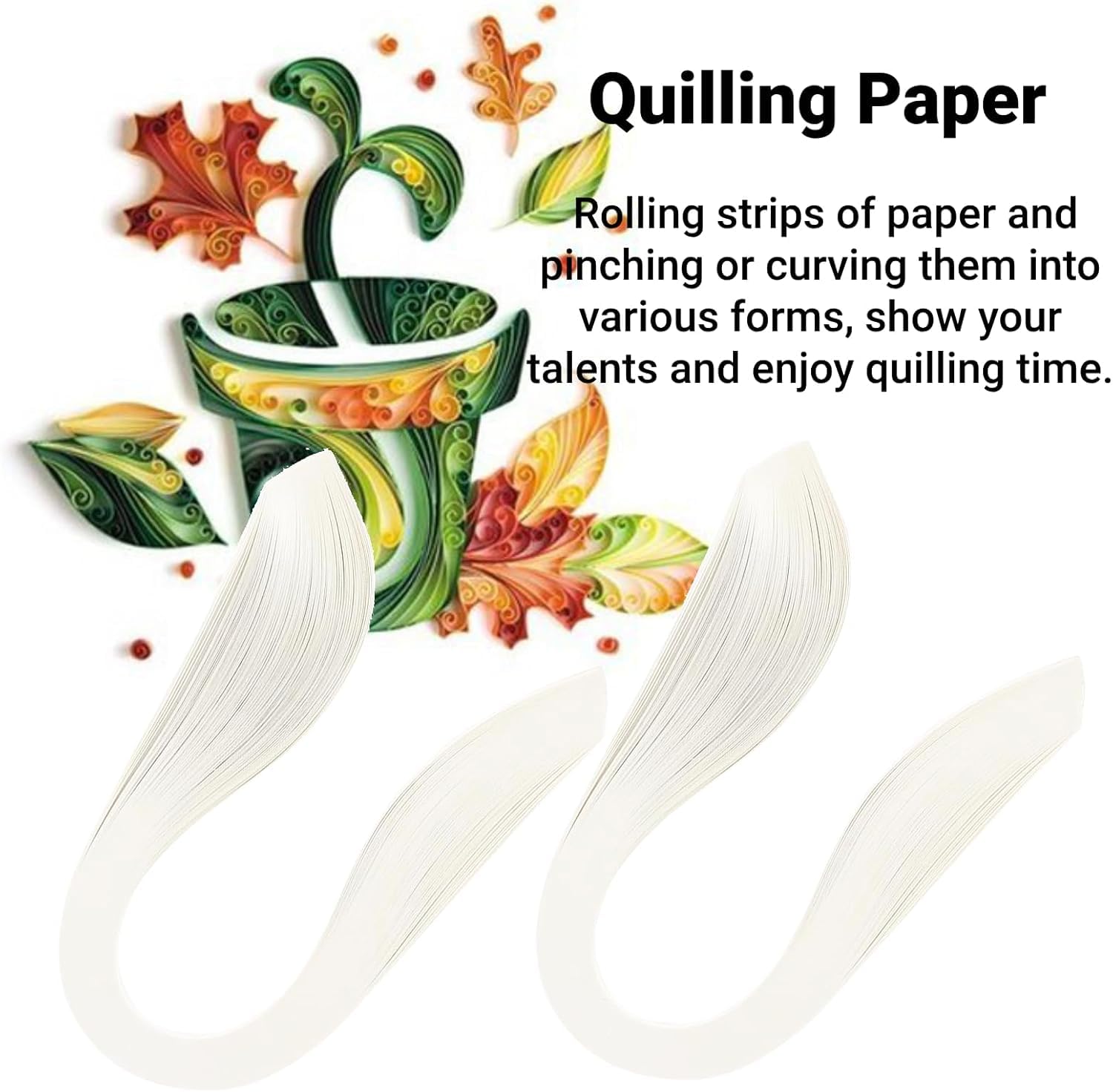 Carta Per Quilling 1080 Pezzi - 44 Colori, Strisce 5x540 Mm, Per Arte E Fai Da Te - Foto 3