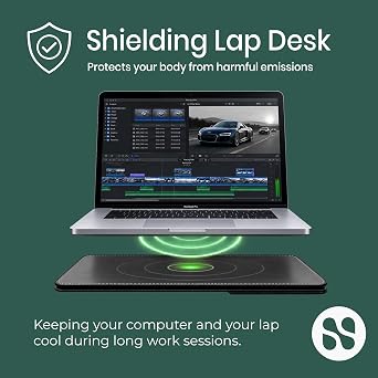 SafeSleeve Padded Laptop Case 12-14 Inch Fit, Built-in Mouse Pad, Black