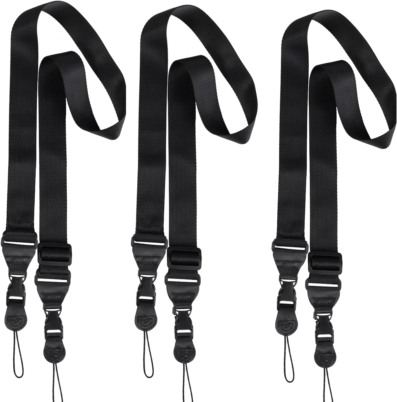 3 PACK Adjustable Shoulder Strap, Durable Nylon Neck Portable Lanyard, Suitable for iPad, iPhone, Camera, Binocular, Crossbody Laptop, Luggage Bag 24 * 12 * 2.2 cm