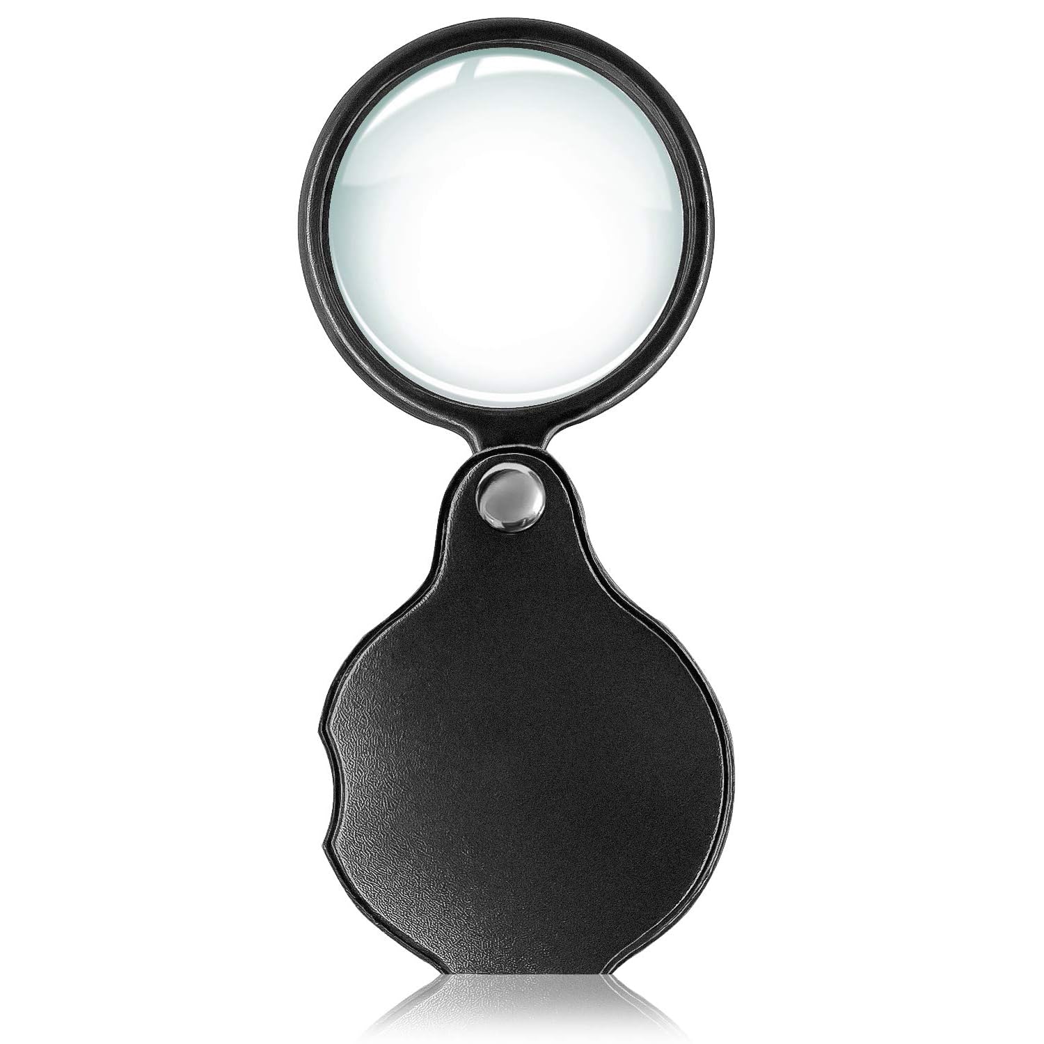 1pcs 10x Small Pocket Magnifying Glass,Pocket Magnifier with Rotating Protective Holster Apply to Reading, Science, Jewelry, Hobbies, Books