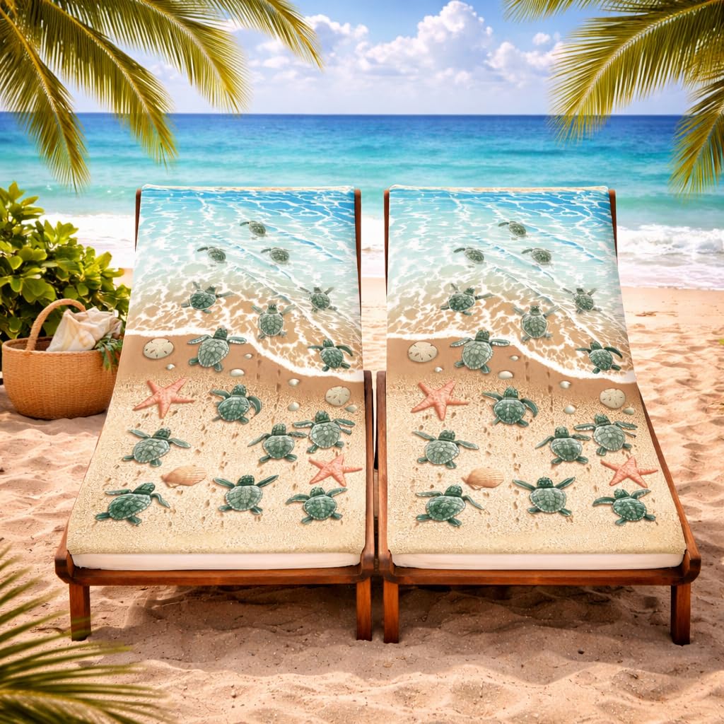 Adore Turtles 2 Pack Microfibre Beach Towels 70X140cm - Sand Free Lightweight Quick Dry - Soft Travel Towels For Beach And Pool,