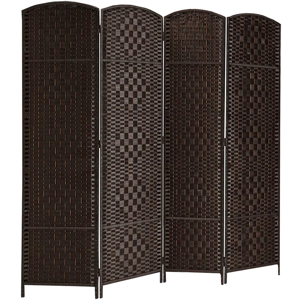 Buy RHF 6 ft. Tall 16" WideDiamond Weave Fiber Room Divider,Double
