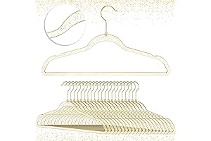 50 Pcs Clear Acrylic Gold Hangers: The Epitome of Closet Organization