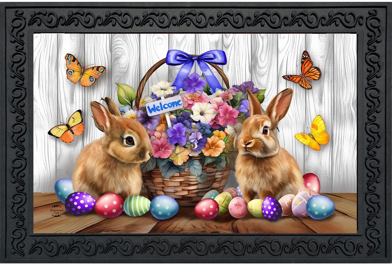Briarwood Lane Springtime Bunnies Doormat