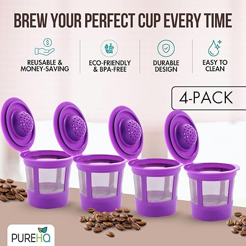 Miniatura 7 de Cápsulas de filtro de café reutilizables K Cups para máquinas Keurig 1.0 y 2.0  K-Cup recargable se adapta a K-Duo, K-Classic, K-Elite, K-Select,