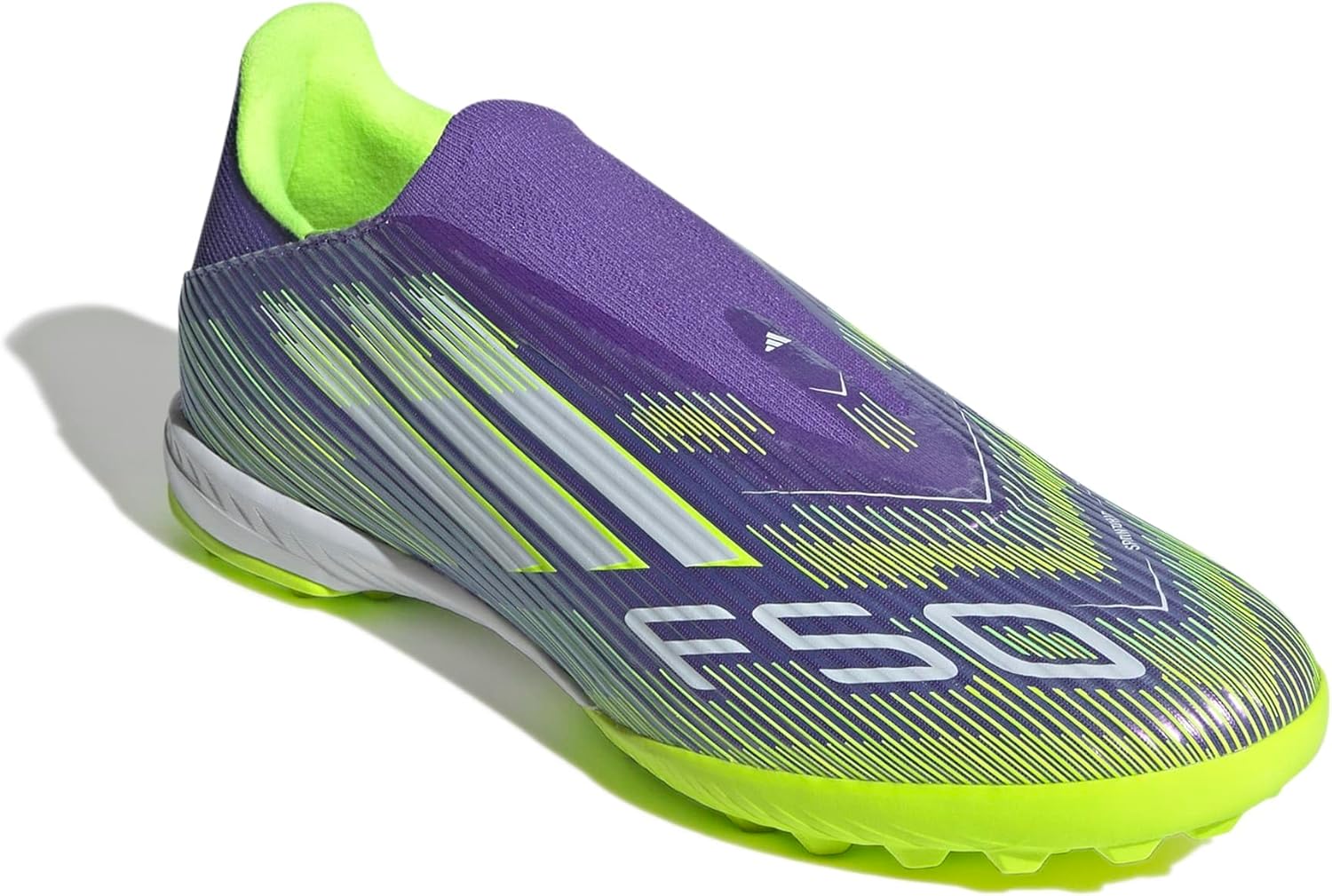 adidas Mens F50 League Turf Soccer Cleats - Pink, White - Image 4