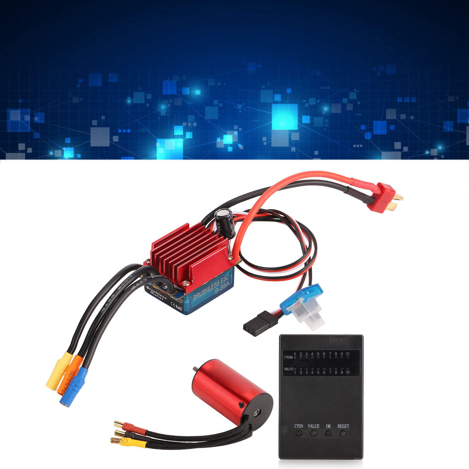 Amazon.co.jp: 2845 ブラシレスモーターセット 3700KV ブラシレス