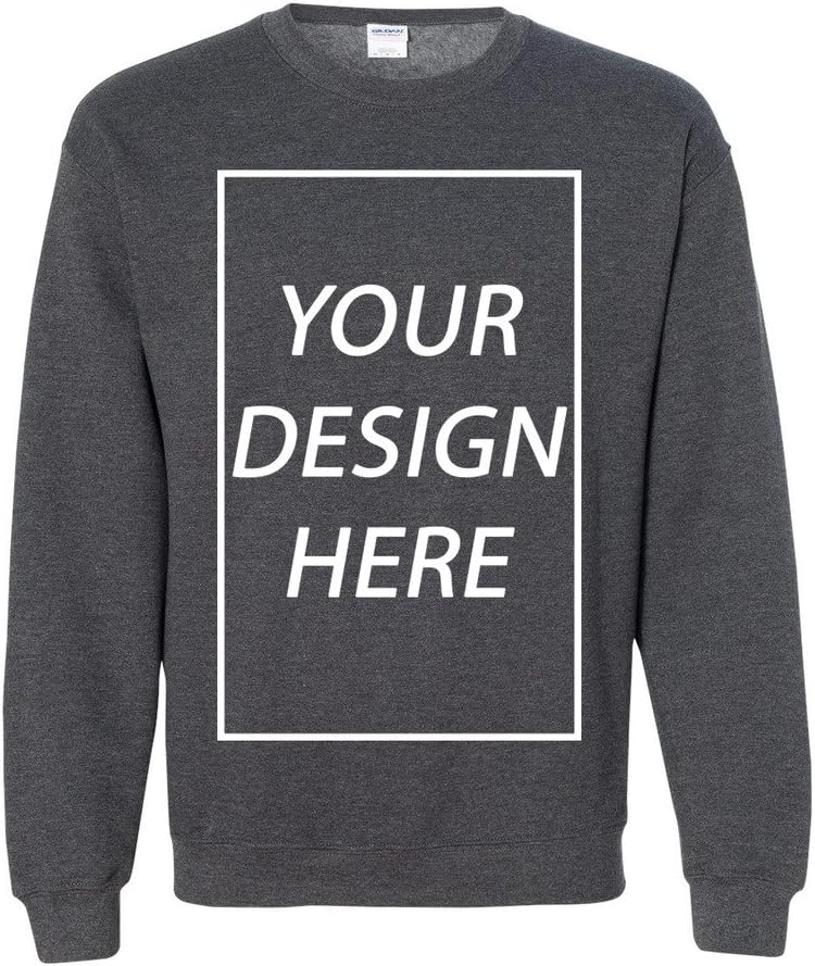 Add Your Own Text Design Custom Personalized Crewneck Sweatshirt