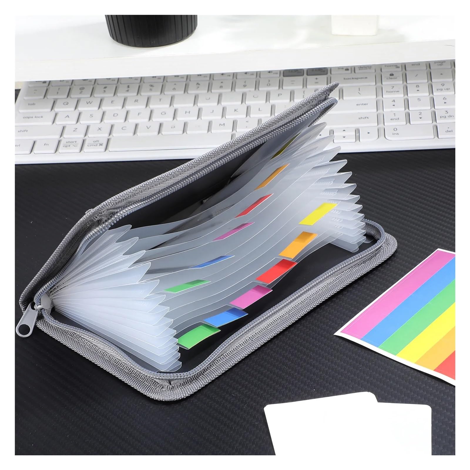 Organizador De Archivos Acordeón Plástico, 5 Uds., Multicapa Para Escritorio