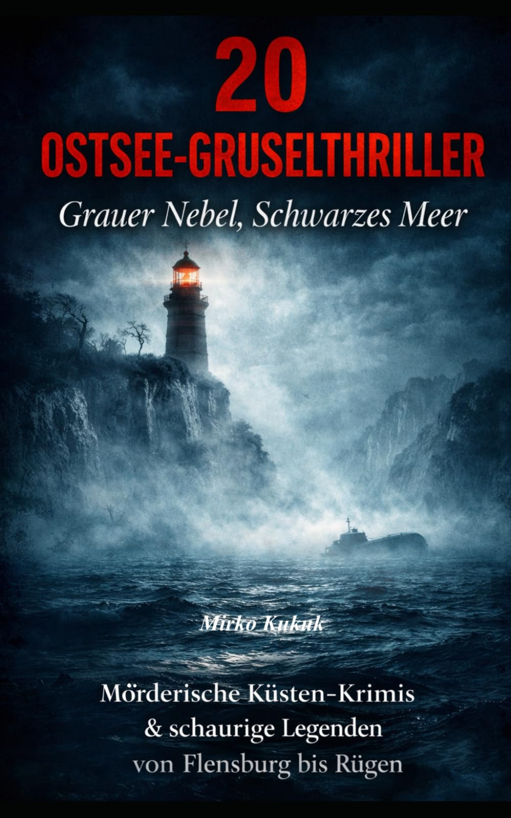 20 Ostsee-Gruselthriller: Grauer Nebel, Schwarzes Meer: Mörderische Küsten-Krimis & Schaurige Legenden von Flensburg bis Rügen