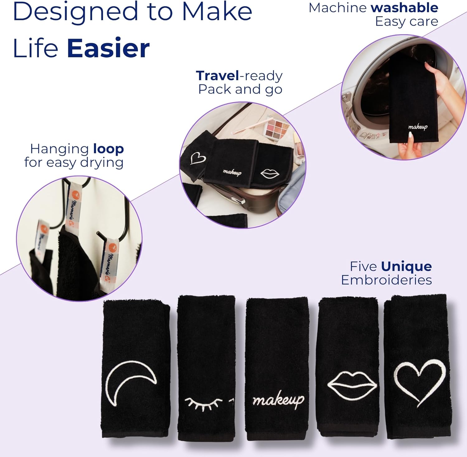 Marmaris Co. Luxury Black Makeup Washcloths: A Review of Their Effectiveness for Daily Cleansing