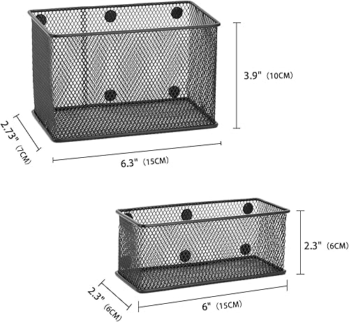 Vista 7 de Neudeco Kit de organización de casillero de 5 piezas, incluye estante organizador de casillero de malla, agujero magniético para bolígrafo